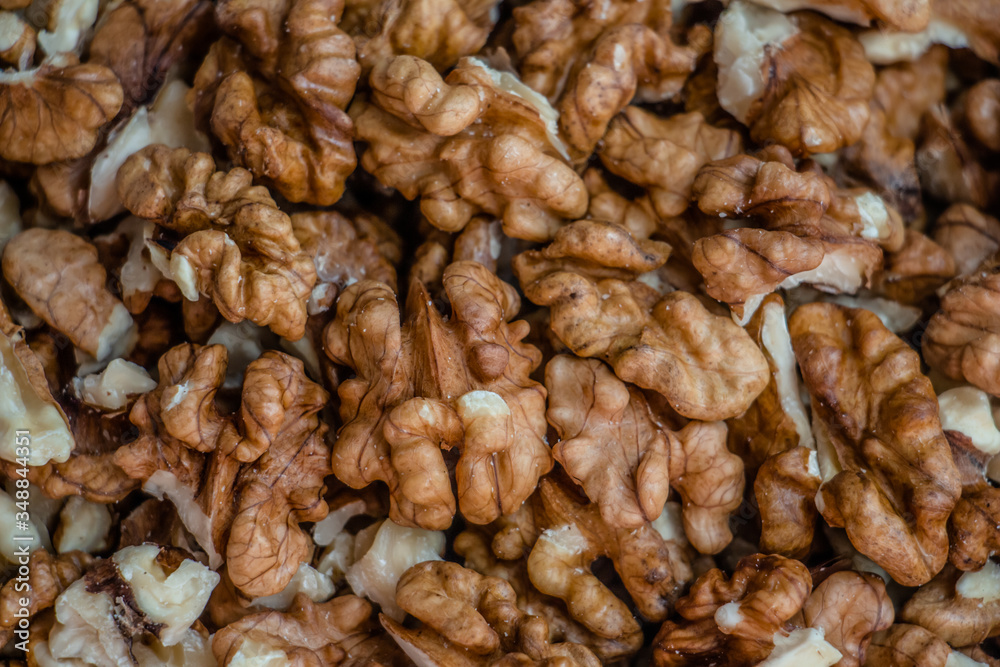 beautiful peeled walnut halves, walnuts background beautiful peeled walnut halves, walnuts background