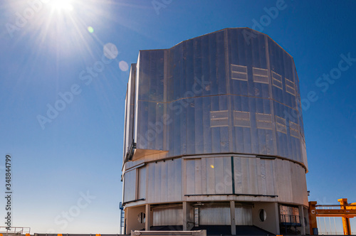 Telescope on Cerro Paranal in the middle of the Atacama desert photo