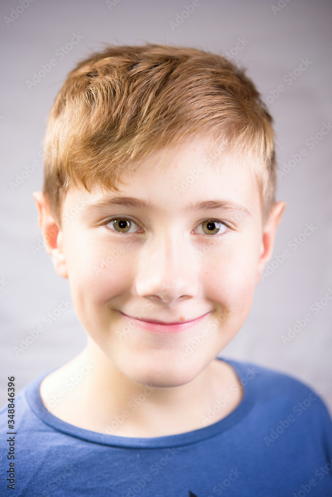 young boy looking at camera. emotional smiling portrait young boy looking at camera. emotional smiling portrait