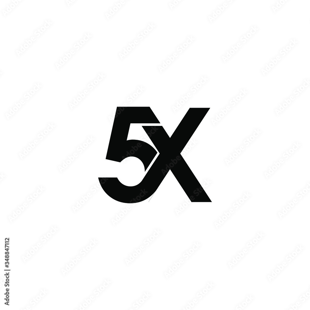 5x letter original monogram logo design 5x letter original monogram logo design