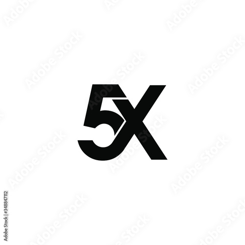 5x letter original monogram logo design