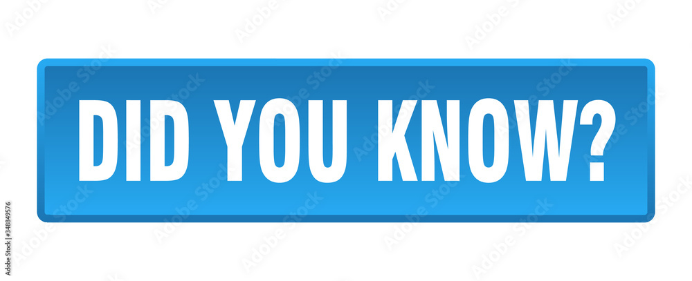 did you know button. did you know square blue push button did you know button. did you know square blue push button