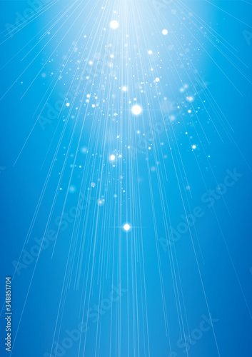 abstract blue background with rays