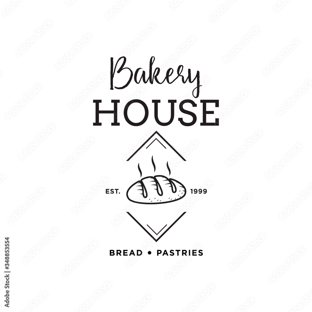 Creative Bakery Concept Logo Design Template, Badges Creative Bakery Concept Logo Design Template, Badges
