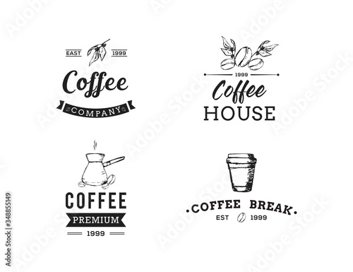 Set of Coffee Logo  Badges  Emblem