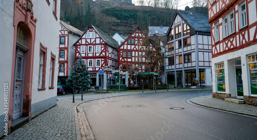 View of the old town district at Dillenburg