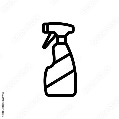 dispenser spray for spraying icon vector. dispenser spray for spraying sign. isolated contour symbol illustration