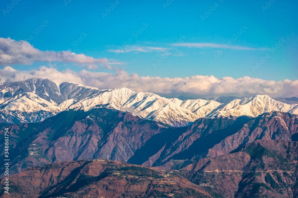 mountain landscape view at Dalhousie, Himachal Pradesh, India