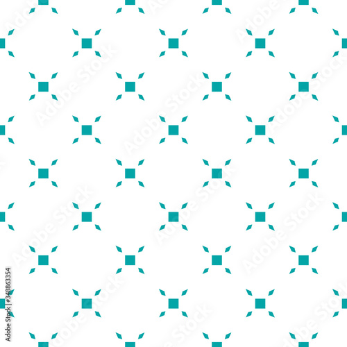 Fototapeta Naklejka Na Ścianę i Meble -  Vector seamless pattern. Modern stylish texture. Repeating geometric tiles with rhombus and dots