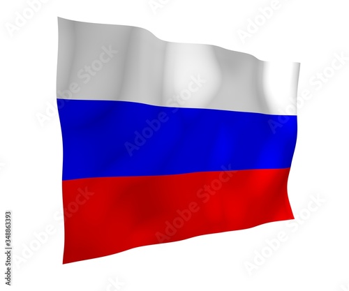 Waving flag of the Russian Federation. The National. State symbol of the Russia. 3D illustration Free Download Waving flag of the Russian Federation. The National. State symbol of the Russia. 3D illustration - GFXLoad