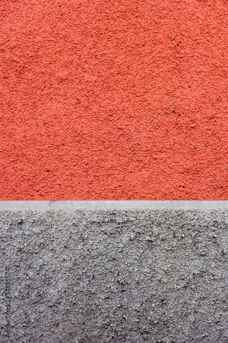 Red and gray grainy wall texture