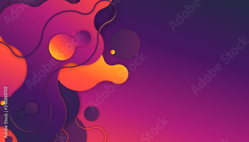 Colorful abstract background 3D illustration. 