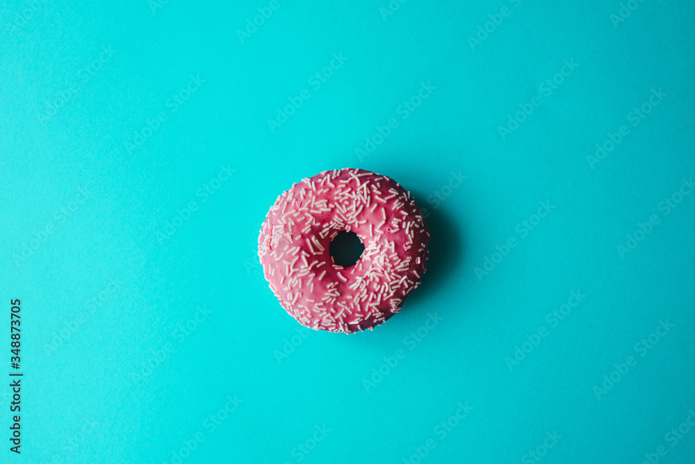 Sweet donut  - obrazy, fototapety, plakaty 
