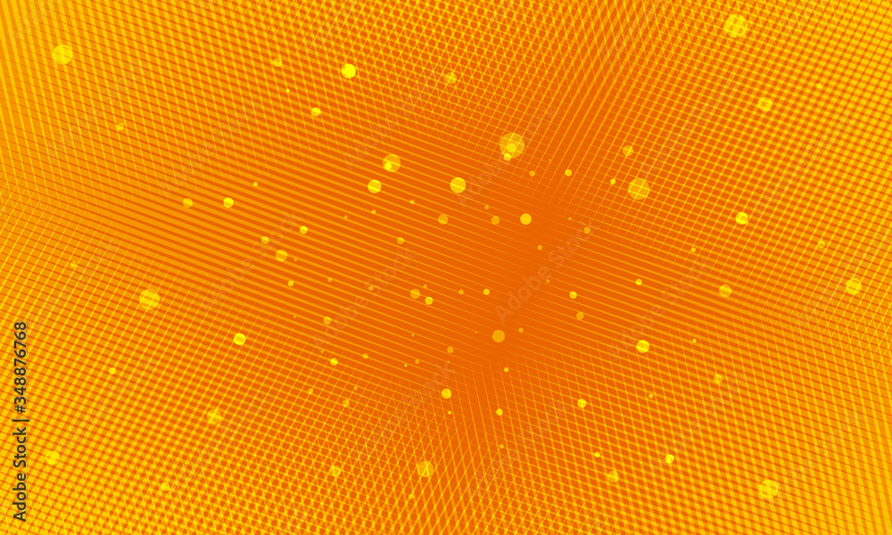 Orange pop art background