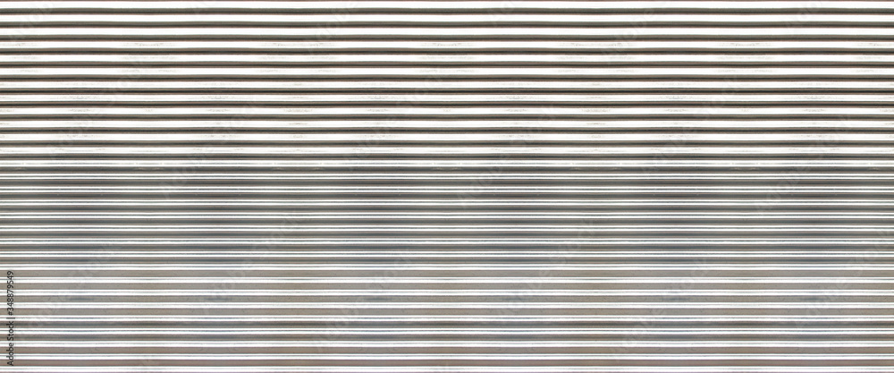 white new corrugated metal texture surface - obrazy, fototapety, plakaty 