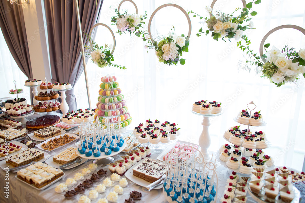 delicious candybar with a lot of sweets delicious candybar with a lot of sweets