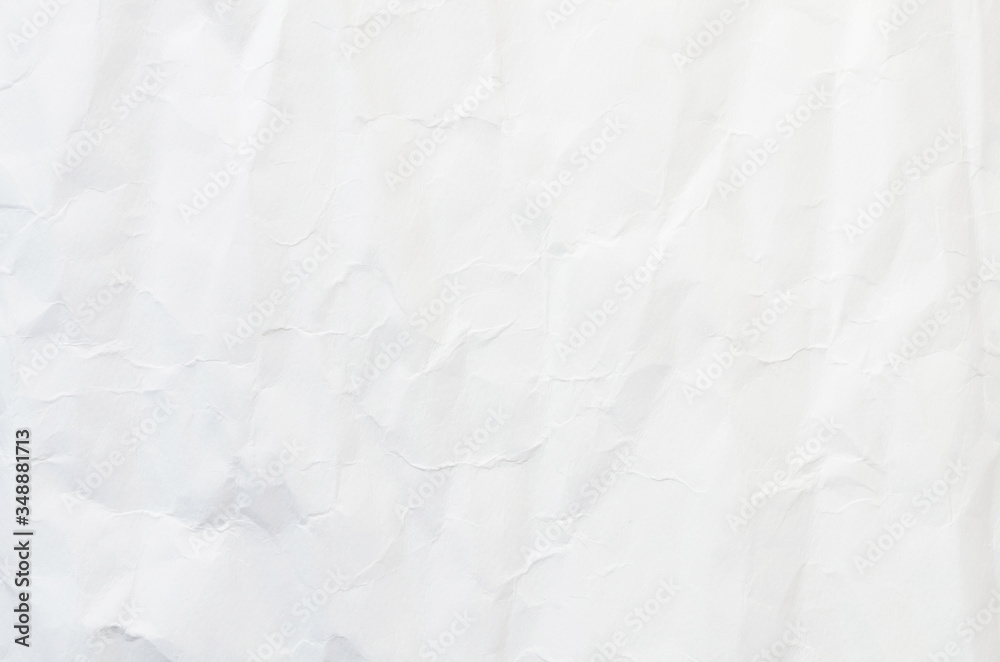 Fototapeta premium white crumpled paper texture background.