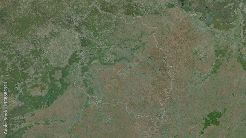 Tula, Russia - outlined. Satellite