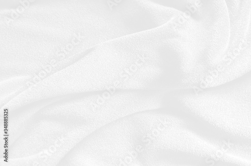 Wallpaper Mural White soft cotton towel from natural, texture for background,  close up photo. Torontodigital.ca
