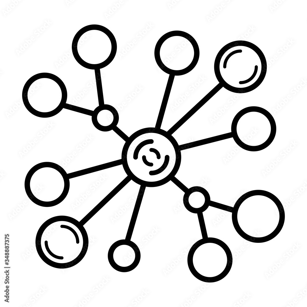 Connection icon. Hub network connection Connection icon. Hub network connection