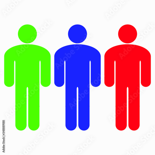 People group icon. Meeting of workers. Conference. Crowd. Vector icon.