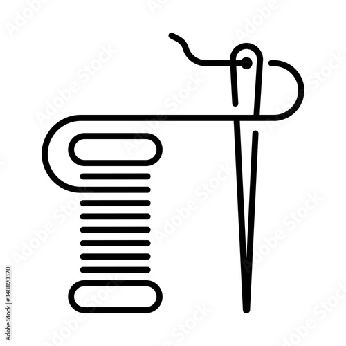 Needle And Thread Icon - Illustration