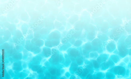 Blue white color water in swimming pool texture background. Use for design summer holiday concept. 