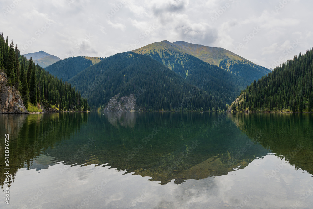 Kolsay lake - mountain lake in Kazakhstan Kolsay lake - mountain lake in Kazakhstan