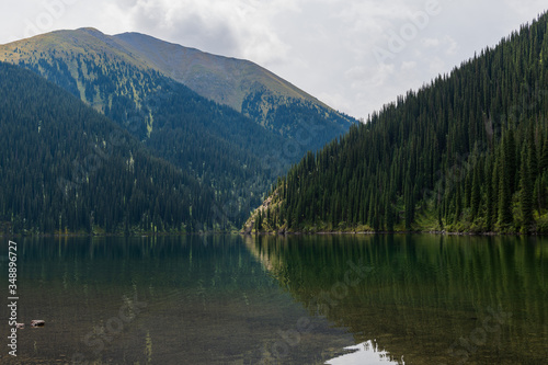 Kolsay lake - mountain lake in Kazakhstan