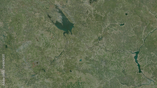 Yaroslavl', Russia - outlined. Satellite
