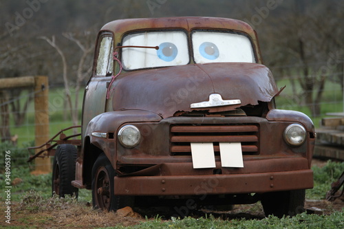 old rusty truck mater