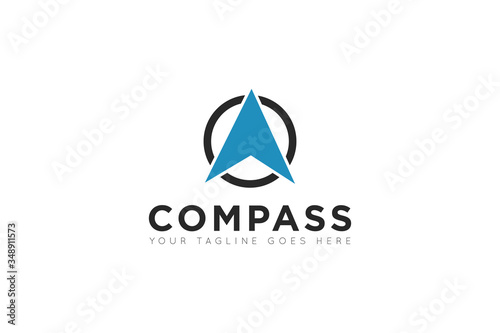 compass logo and travel navigation icon vector illustration