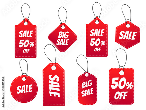 Price tags vector collection. 