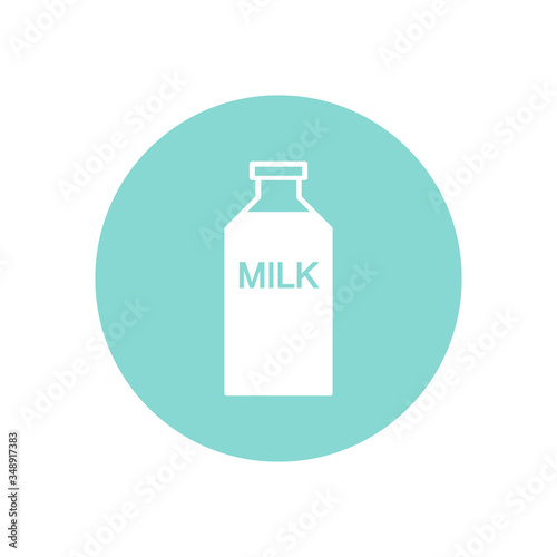 bouttle of milk icon, vector illustration