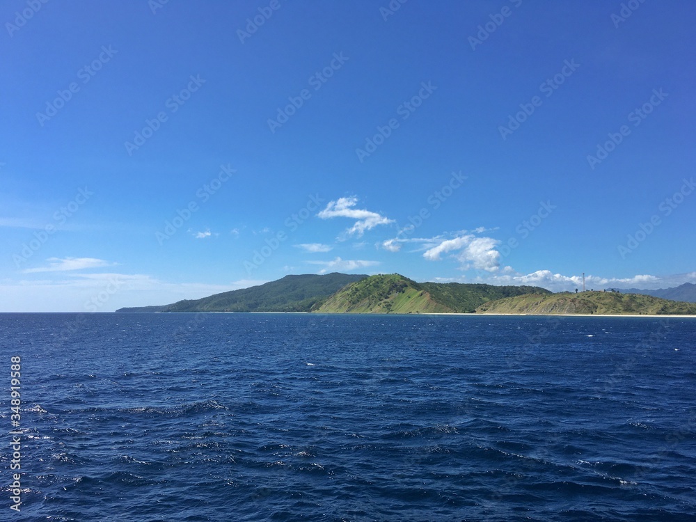 A beautiful view of an island in Indonesia A beautiful view of an island in Indonesia