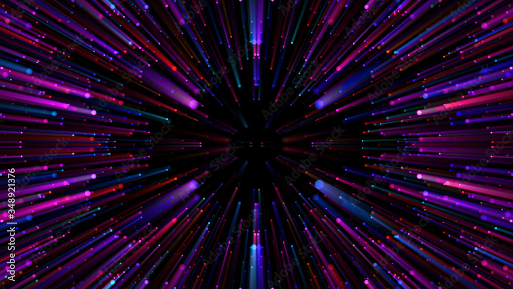 Star Burst Warp Space StarField galaxy universe cosmic background