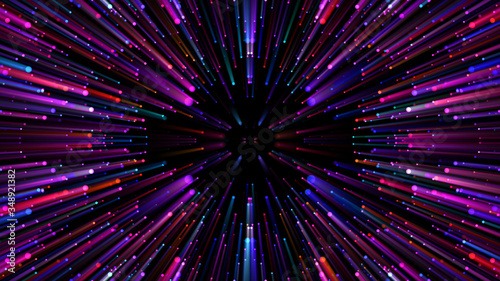 Star Burst Warp Space StarField galaxy universe cosmic background