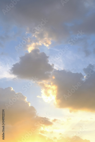 Beautiful dramatic cloud scape, Cloudy sky background.