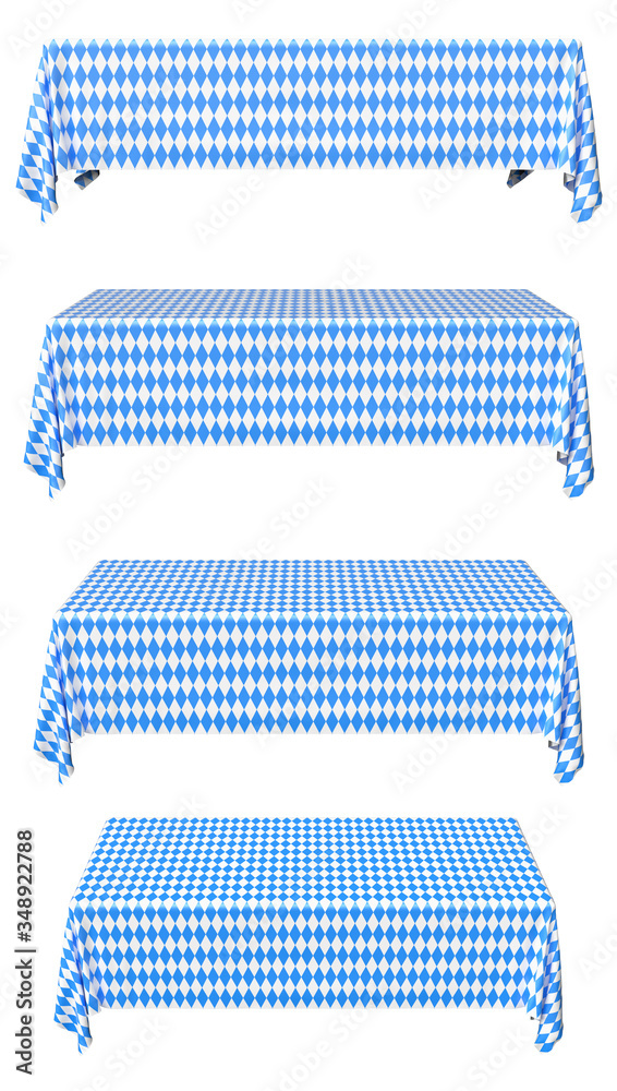 Oktoberfest rectangular tablecloth front view set