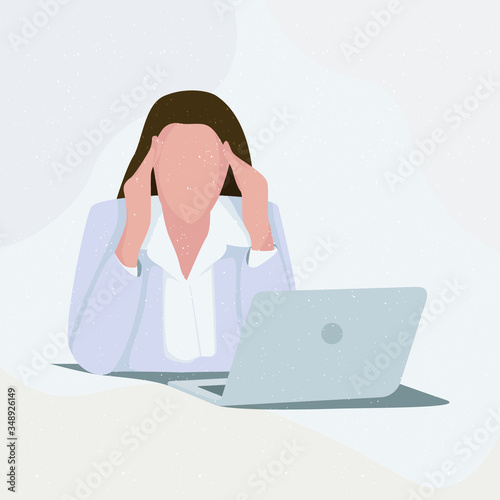 woman with laptop