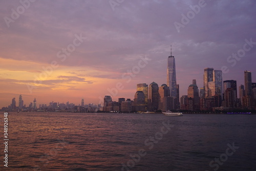 New York at Sunset Manhattan   Abendstimmung   Sonnenuntergang