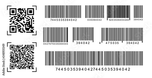 QR codes, barcodes.