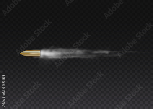 Bullet in motion.