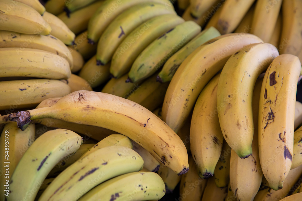 fresh and delicious bananas at the market fresh and delicious bananas at the market