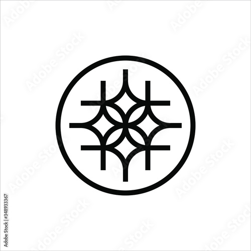 logo initial e abstract circle vector template, eps10