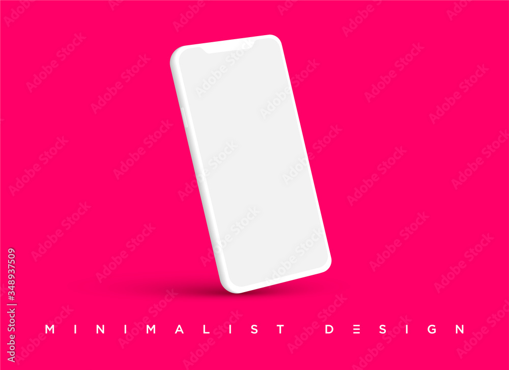 Minimalist modern clay mockup smartphones. Vector EPS. Minimalist modern clay mockup smartphones. Vector EPS.