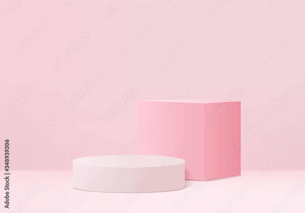 Minimal Podium and scene with 3d render vector in abstract pink background composition, 3d illustration mock up scene geometry shape platform forms for product display. stage for awards in modern. Minimal Podium and scene with 3d render vector in abstract pink background composition, 3d illustration mock up scene geometry shape platform forms for product display. stage for awards in modern.