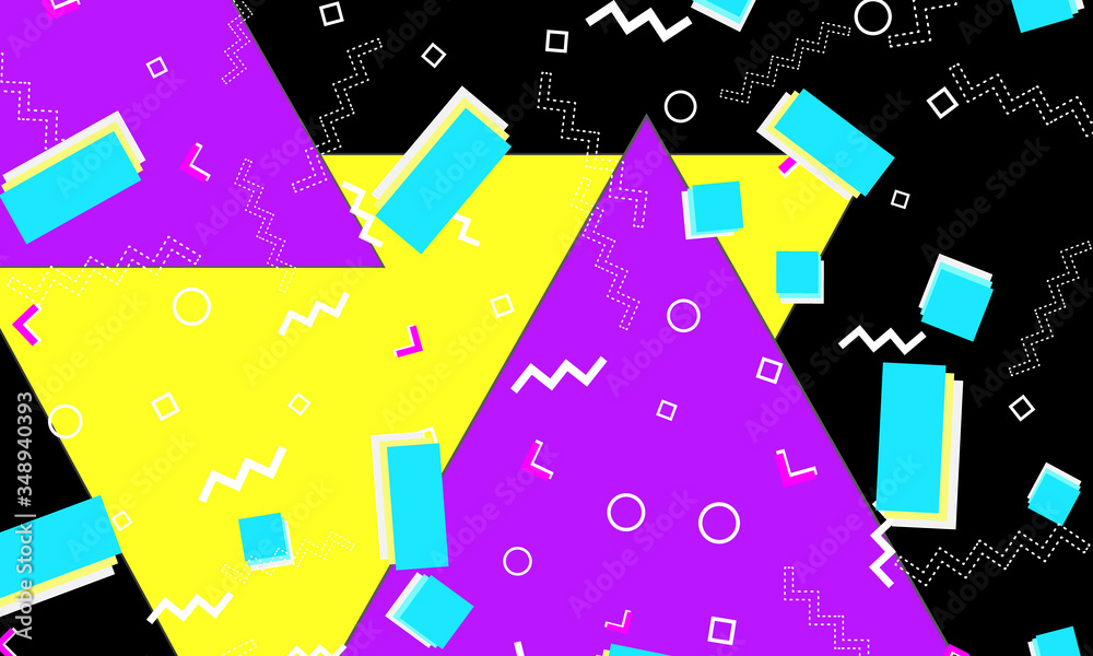 Memphis Pattern. Abstract Vector. Hipster Style Memphis Pattern. Abstract Vector. Hipster Style