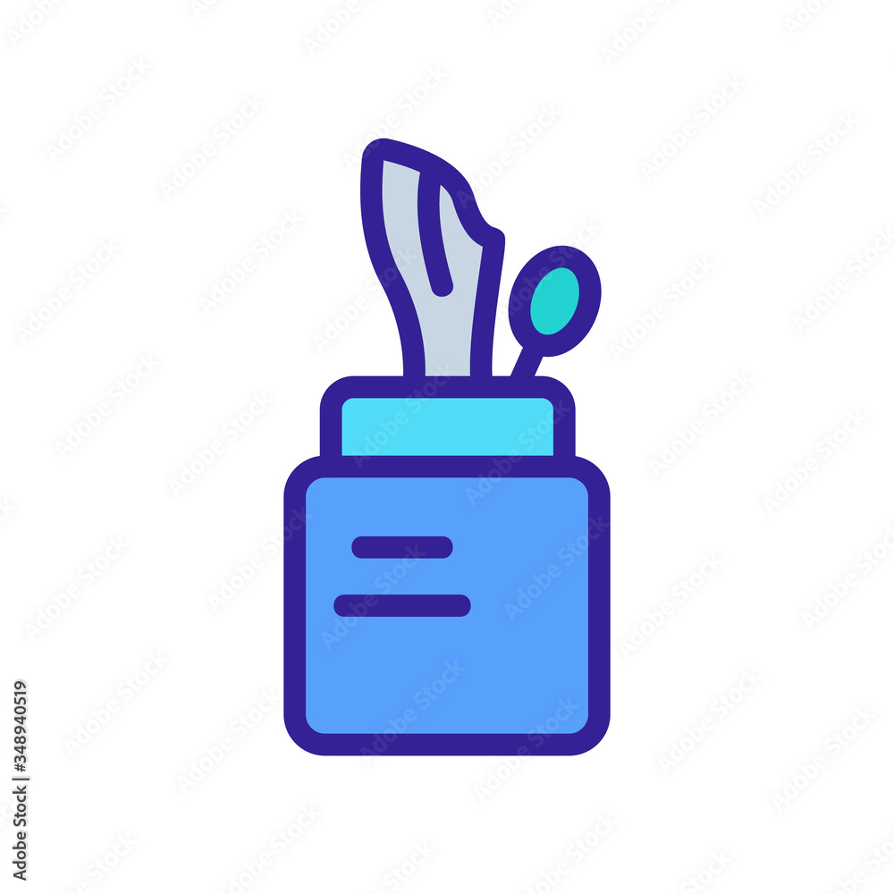 jar holder with napkins icon vector. jar holder with napkins sign. color symbol illustration jar holder with napkins icon vector. jar holder with napkins sign. color symbol illustration