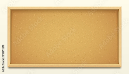 Cork board wood frame background, pin noticeboard